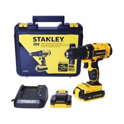 Taladro Percutor Stanley SCH20C2K-BR 20V 45Nm con 2 Baterías 1.3 Ah