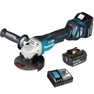 Amoladora Angular Makita DGA518RTE 5" 18V LXT con 2 Baterias y Cargador