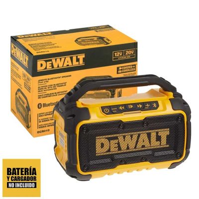 Parlante Bluetooth de obra DeWalt DCR010 12V/20V MAX con puerto USB
