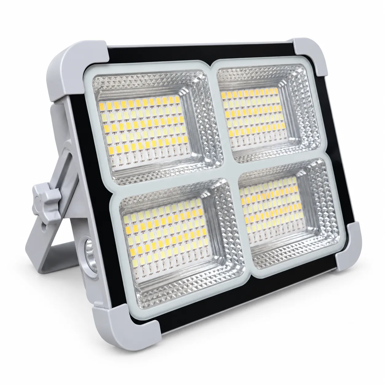 Reflector LED solar industrial 500W y 1000W con panel NUVORA