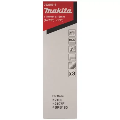 Hoja de Sierra de Banda Makita 792559-8 HCS 1140x13mm 18 DPP (3 piezas)