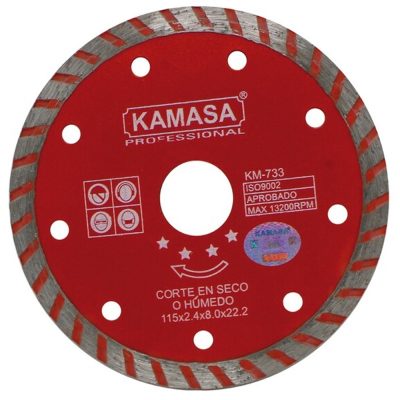 Disco Diamantado Continuo Kamasa KM733 4 1/2" (115 mm) para Cerámica y Porcelanato