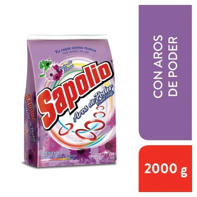 Detergente en Polvo Sapolio Floral 2Kg