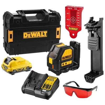 Nivel Láser de Líneas Cruzadas DeWalt DCE088D1R-QW 12V Rojo con Alcance de 15 m
