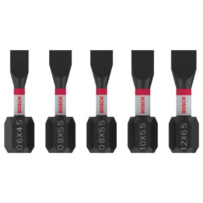 Set 5 Puntas de Impacto Bosch Planas SL 25mm