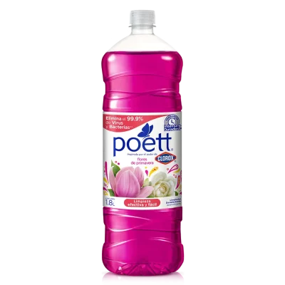 Limpiador Desinfectante Poett Flores de Primavera 1.8L