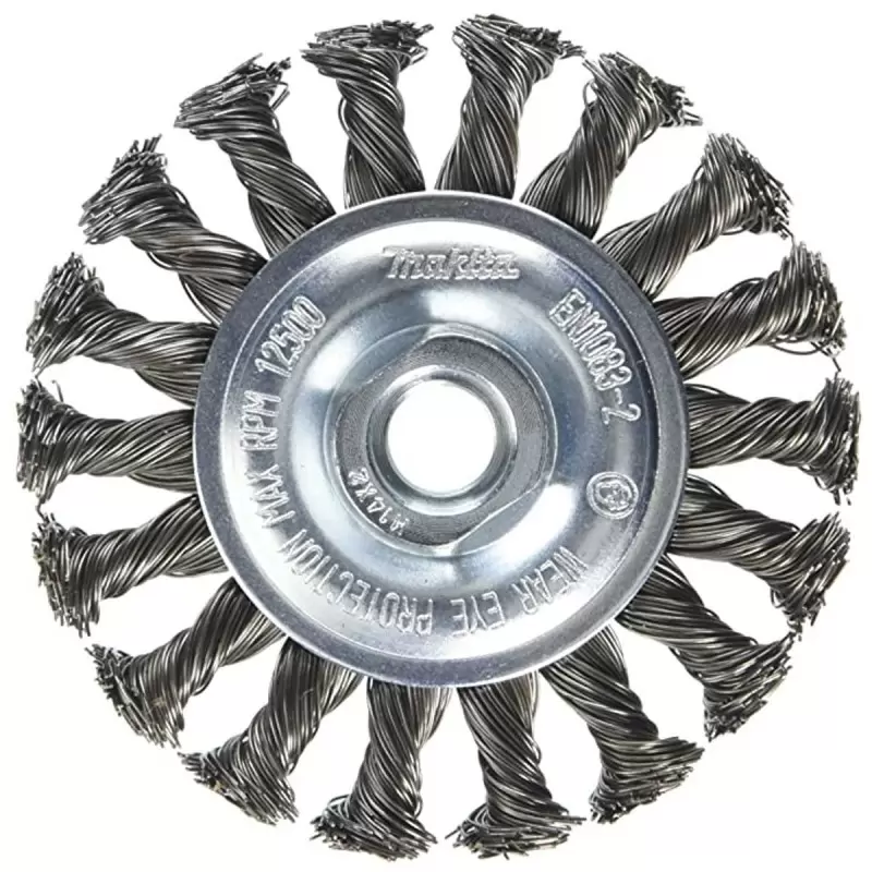 Cepillo de Rueda Trenzada Makita 4" Rosca M14