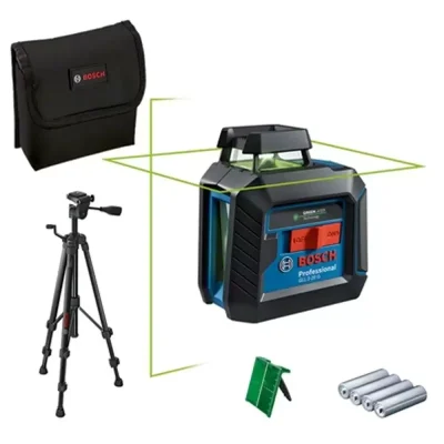 Nivel laser de lineas cruzadas Bosch GLL 2-20 G verde 10 m con tripode BT 150