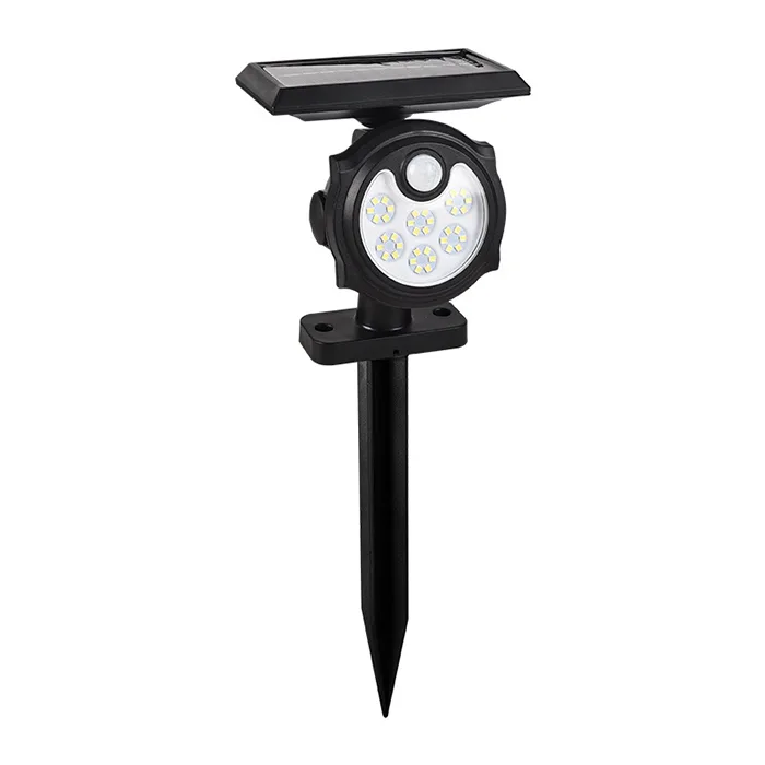 Estaca solar LED de jardín 45W con sensor de movimiento NUVORA