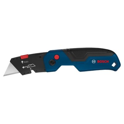 Cuchilla Plegable Bosch 1600.A03.AC3 de 19 mm con Hoja de Acero SK5 y Soft Grip
