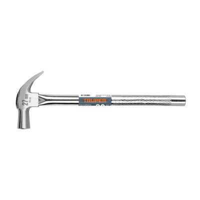 Martillo cabeza cónica 27 mm uña curva, mango tubular, TRUPER