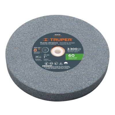 Piedra Abrasiva para Esmeril Truper 16412 8" Grano 60