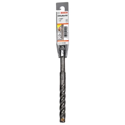 Broca SDS Plus-5X Bosch 12,7 mm (1/2") x 4" x 6" · concreto y hormigón armado