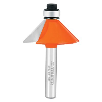 Fresa Biseladora 90° 1/4" con Rodaje Truper 11468