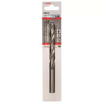 Broca para Metal Bosch HSS-G 12mm DIN 338