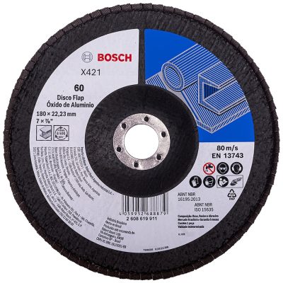 Disco Flap Bosch 7" Grano 60 para Metal