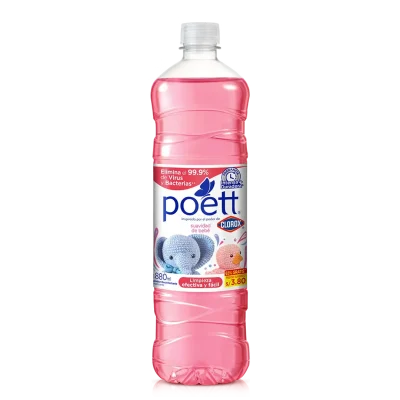 Limpiador Desinfectante Aromatizante Poett Suavidad de Bebé 750 ml