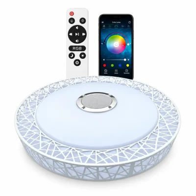 Plafón LED tricolor 72W con parlante Bluetooth DIXON ENV-DECO6