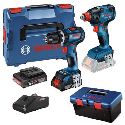 Combo Bosch Llave de Impacto + Taladro Percutor 18V Brushless con Toolbox 17"