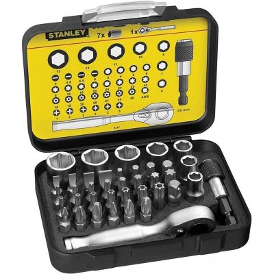 Set de Puntas y Dados Stanley 1-13-906 39 Piezas para Atornillador de Impacto