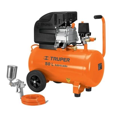 Kit Compresor Truper COMP-KIT50 50 L 3-1/2 HP con Manguera y Pistola