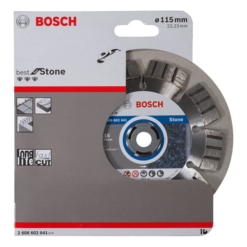 Disco Diamantado Segmentado Bosch 2608.602.641-000 de 4 1/2" (115 mm) para Concreto y Piedra