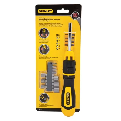 Juego de Destornillador Ratchet Stanley 62-574 20 Puntas