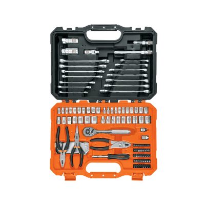 Juego de 119 herramientas 1/4" y 3/8" mixtas para mecánico