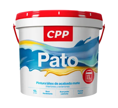 Pintura Látex CPP Pato Acabado Mate Interiores y Exteriores