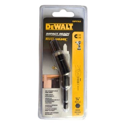 Adaptador portapuntas pivotante DeWalt DWPVTHLD G magnetico de 20 grados