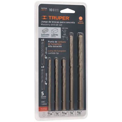 Juego de Brocas para Concreto Truper 102705 5 Piezas