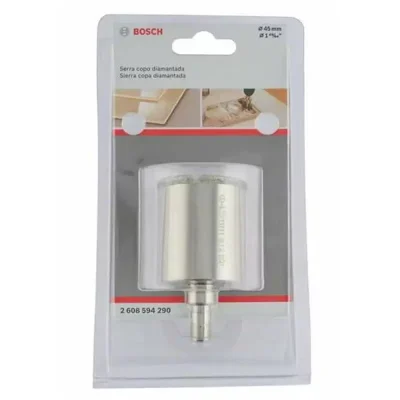 Sierra Copa Diamantada Bosch 2608.594.290-000 de 45 mm con Vástago para Taladro