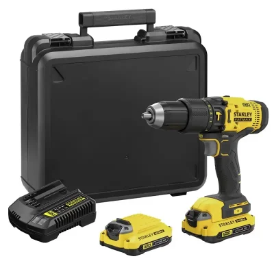 Taladro Percutor Inalámbrico Stanley FatMax SCD711C2K-B2 20V 50Nm