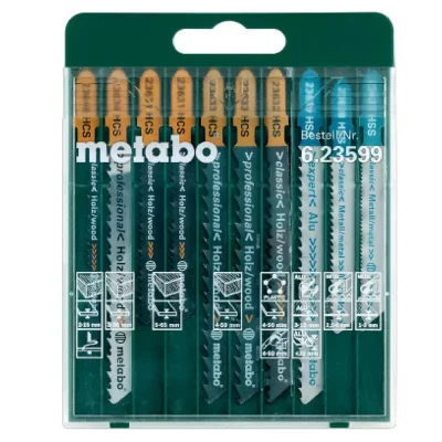 Surtido de Hojas de Sierra de Calar Metabo SP 10 Piezas