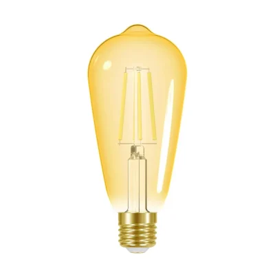 Foco decorativo LED ST64 de filamento 8W 3000K E27 NUVORA