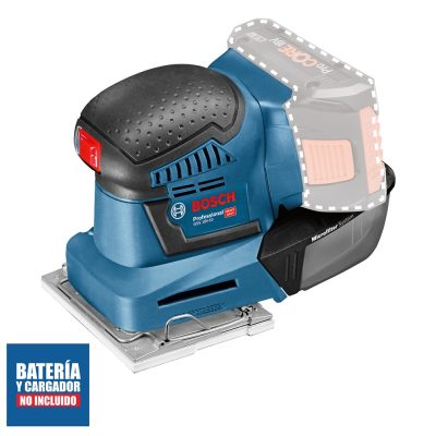 Lijadora Orbital Inalámbrica Bosch GSS 18V-10 de 18 V Placa 115 x 107 mm (Baretool)