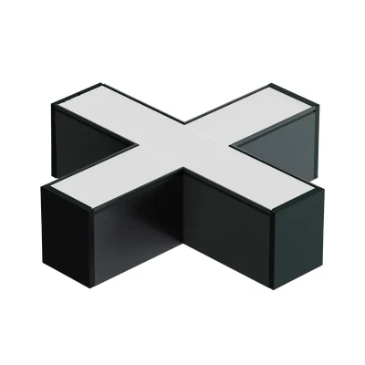 Aplique LED decorativo de exterior en forma de X NUVORA
