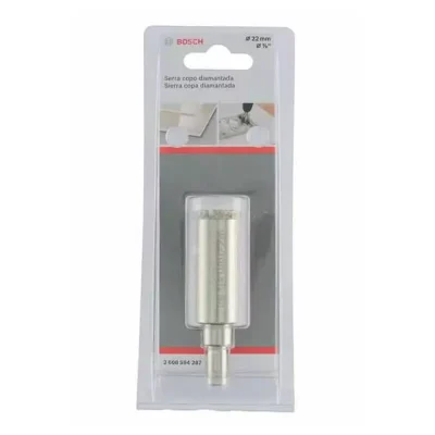 Sierra de Copa Diamantada Bosch 2608.594.287-000 de 22 mm con Vástago Integrado para Taladro
