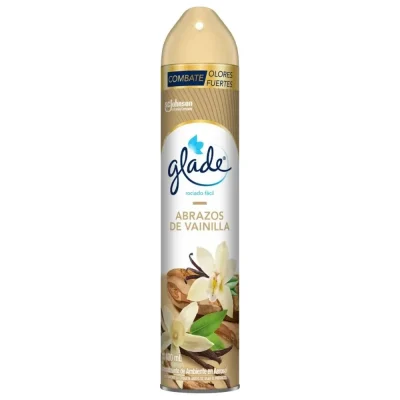 Ambientador Glade Aerosol Abrazos de Vainilla 400ml