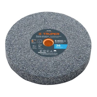 Piedra Abrasiva Truper 16358 5" x 19mm Grano 36