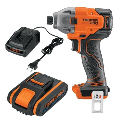 Atornillador de Impacto 20V Truper CO-103254 con Batería y Cargador