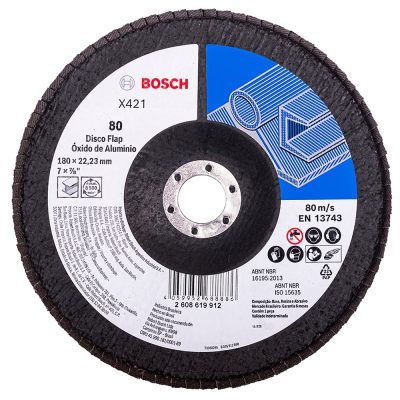 Disco Flap Bosch 7" Grano 80 para Metal
