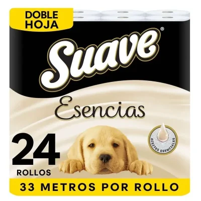 Papel Higiénico Suave Esencias Doble Hoja x 24 Rollos