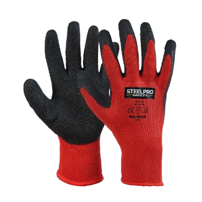 Guante Steelpro Multiflex Látex Rojo