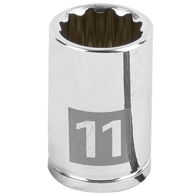 Dado Poligonal Milimétrico 1/4" x 11mm Corto Truper 100984