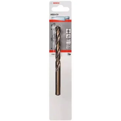 Broca para Acero Inoxidable Bosch HSS-Co 9,0 mm x 125 mm con 5 % Cobalto