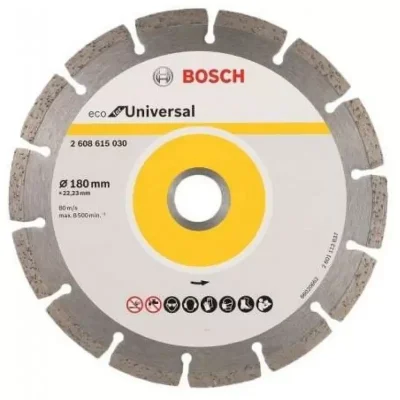 Disco diamantado segmentado Bosch Eco 2608.615.030-000 de 7" (180 mm) para concreto