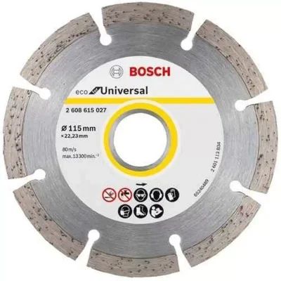 Disco diamantado segmentado Bosch Eco 2608.615.027-000 de 4 1/2" para construccion