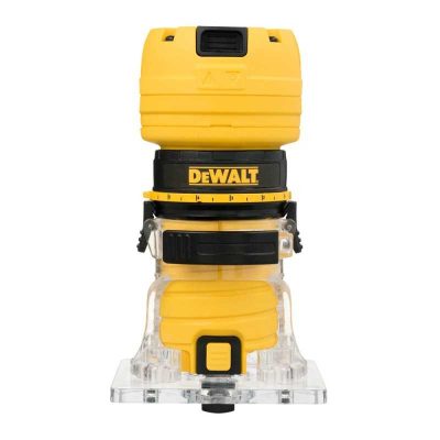 Ruteadora Fresadora Compacta DeWalt DWE6000-B2 de 450 W y 30 000 rpm con Pinza de 1/4"