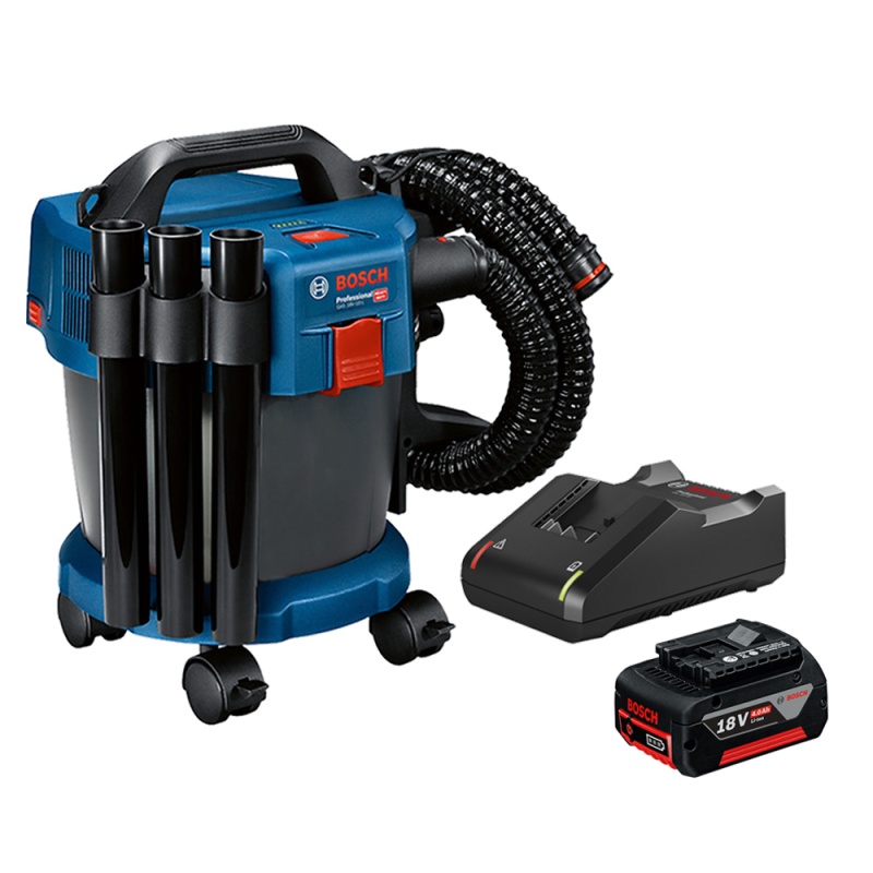 Aspiradora Inalámbrica Bosch GAS 18V-10 L 10 Litros con Batería 4.0Ah